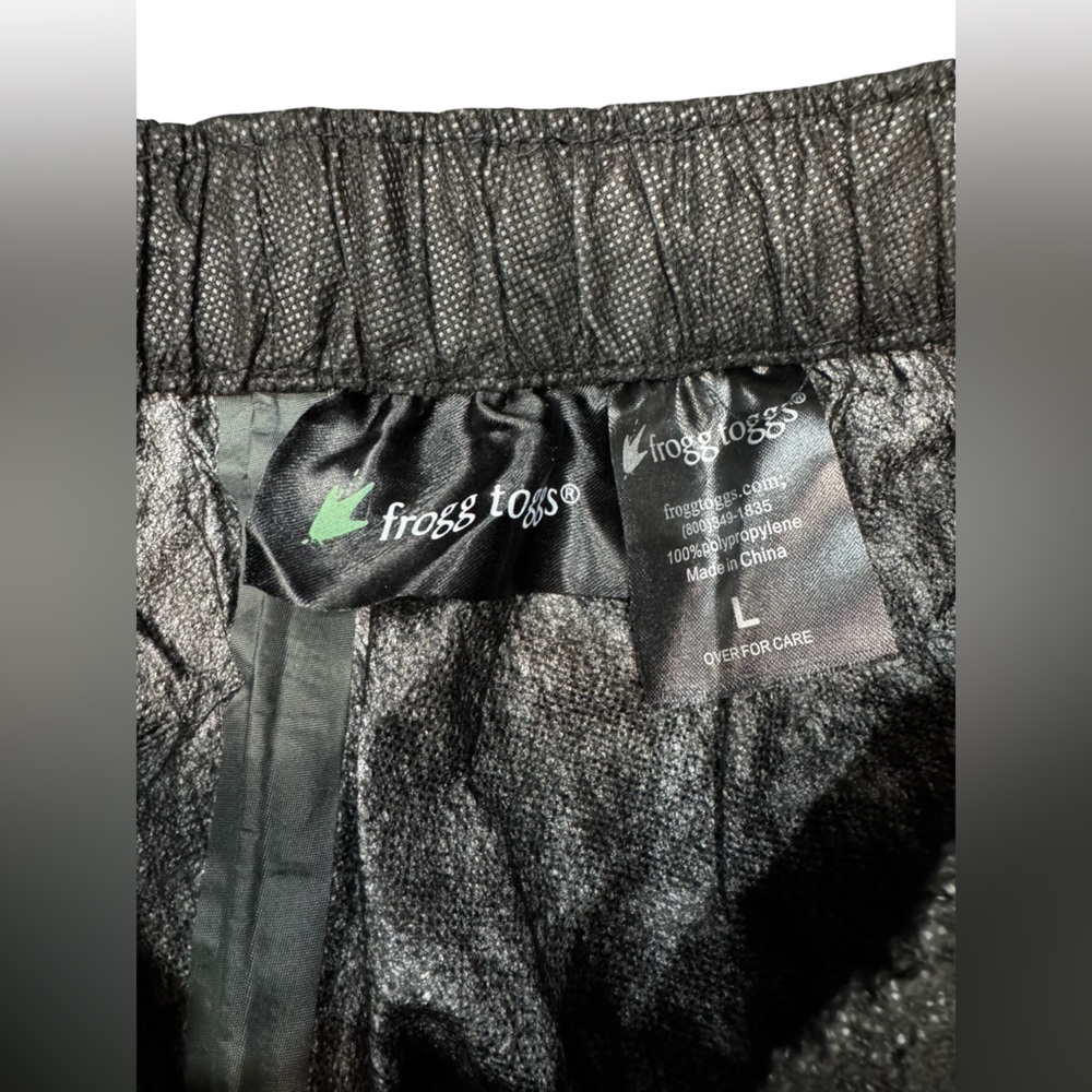 Frogg Toggs Pro Action Rain Pants Black Large BNWT Waterproof Outdoor Gear - Picture 8 of 10